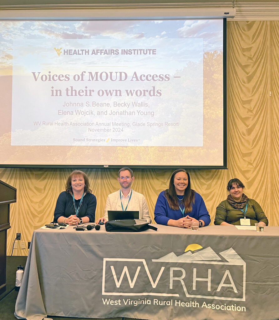 WVU Health Affairs Institute presents findings at the 2024 West Virginia Rural Health Association conference. 